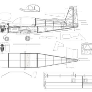 Grumman AA-5A Cheetah 18% Scale (82") Plans
